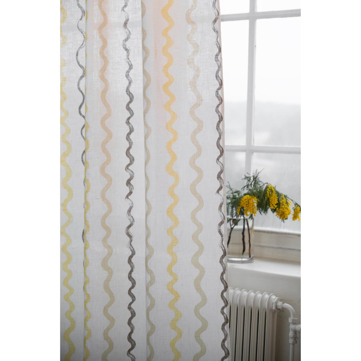 Fine Little Day Randig curtain 147x250 cm White – image 3