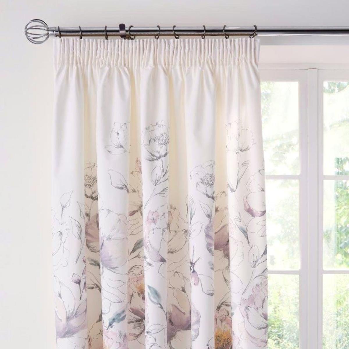 Dream & Drapes Peony Amethyst Curtains 66x72 – image 2