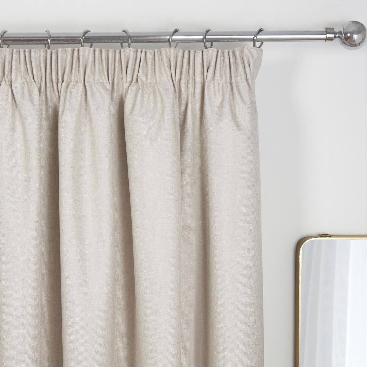 Eclipse Natural Blackout Thermal Lined Pencil Pleat Curtains - Natural / 72in / 46in – image 3