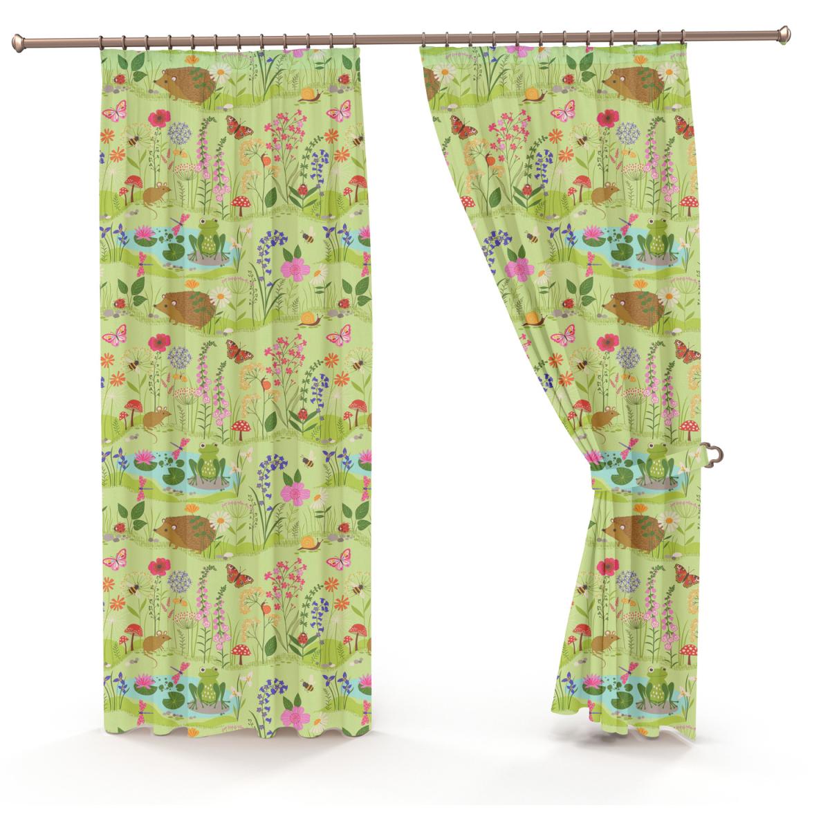 Bluebell Woods Pencil Pleat Lined Curtains - Green / 54cm – image 3