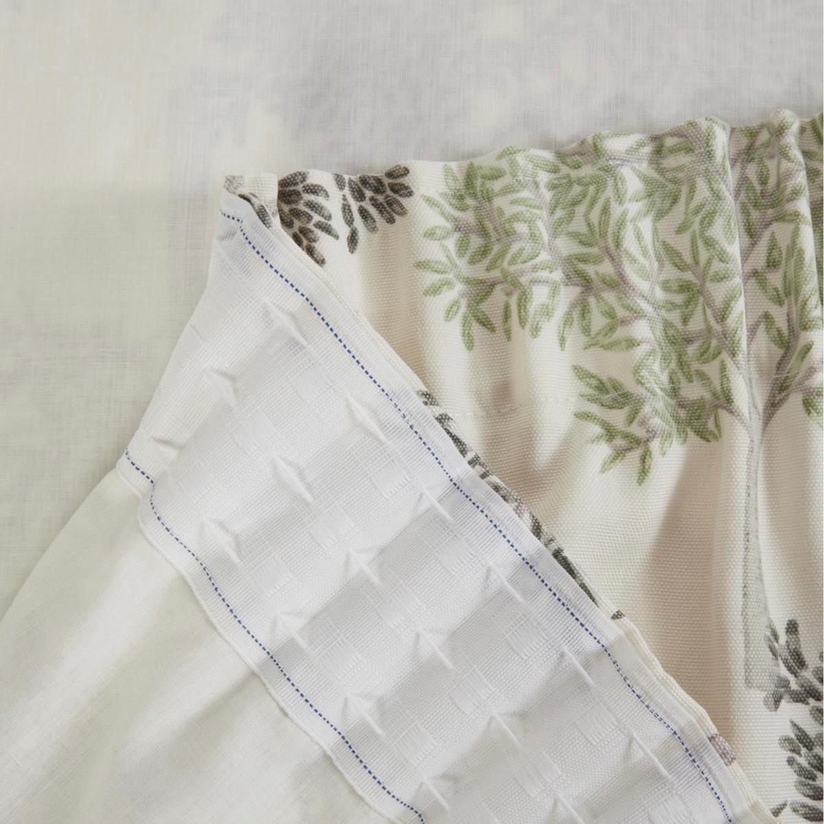 Coppice Apple Cream Floral Pencil Pleat Curtains - Apple Cream / 72in / 66in – image 2