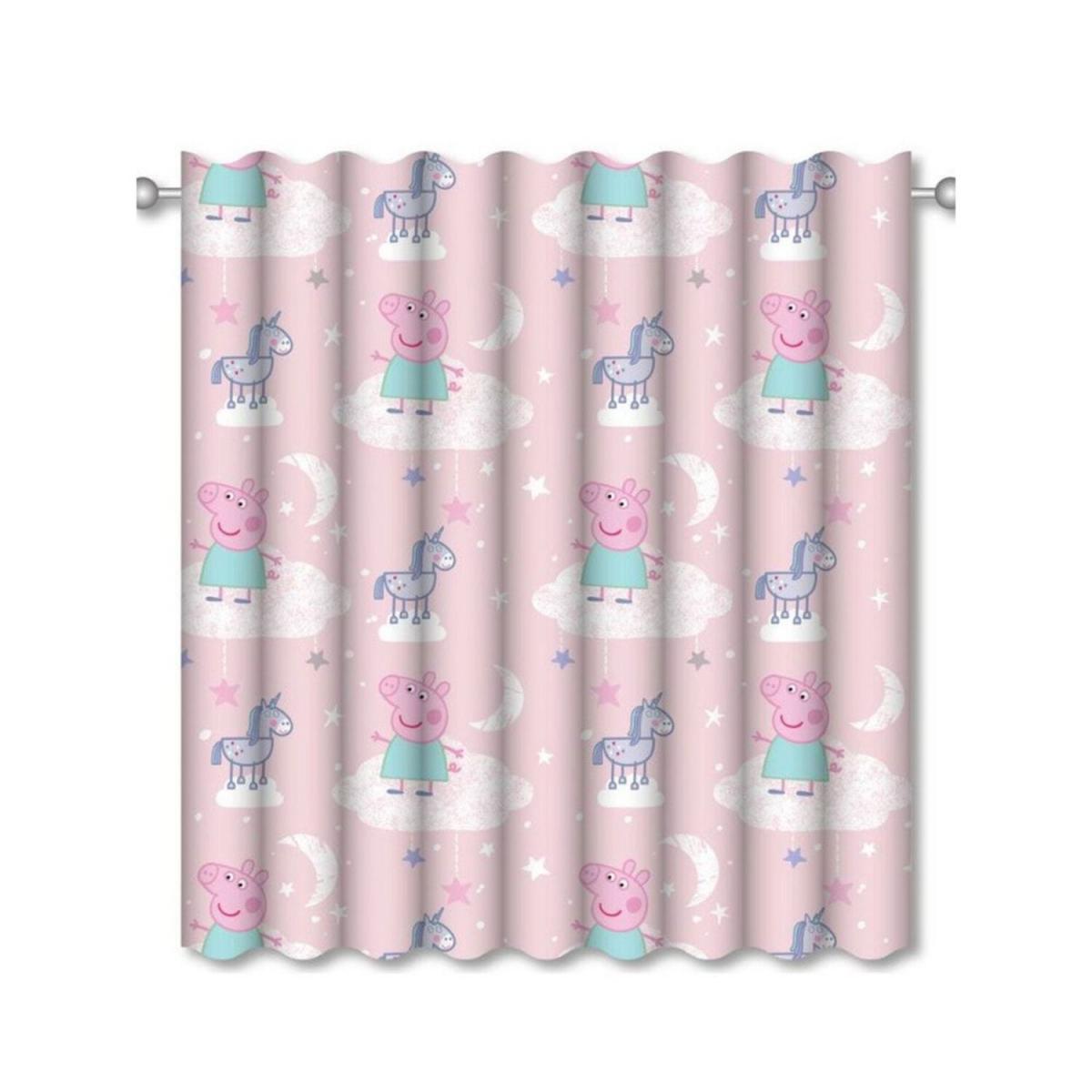 Stardust Pencil Pleat Curtains (Pack of 2)Pink(54in x 66in) - Pink – image 2