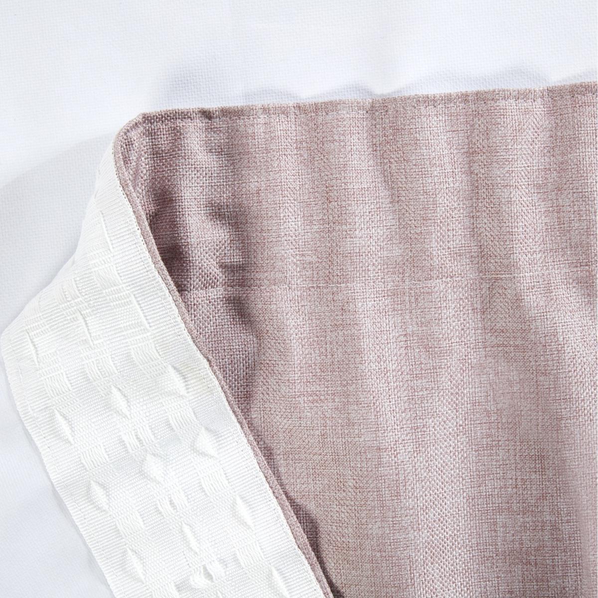 Eclipse Rose Blackout Thermal Lined Pencil Pleat Curtains - Rose / 72in / 66in – image 2