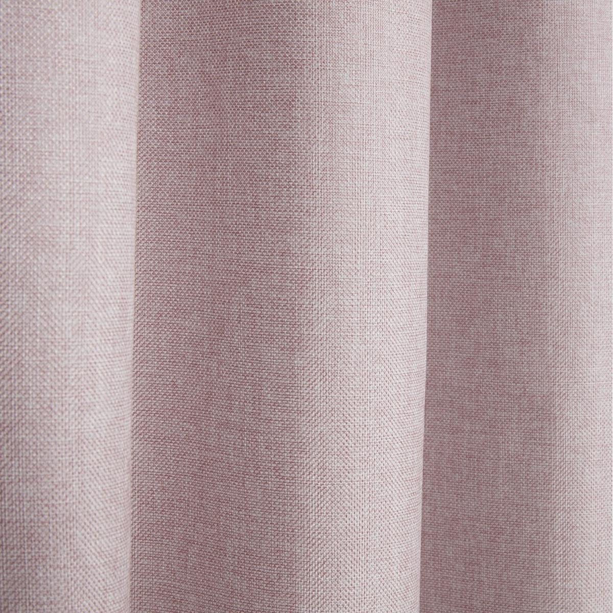 Eclipse Rose Blackout Thermal Lined Pencil Pleat Curtains - Rose / 72in / 66in – image 4