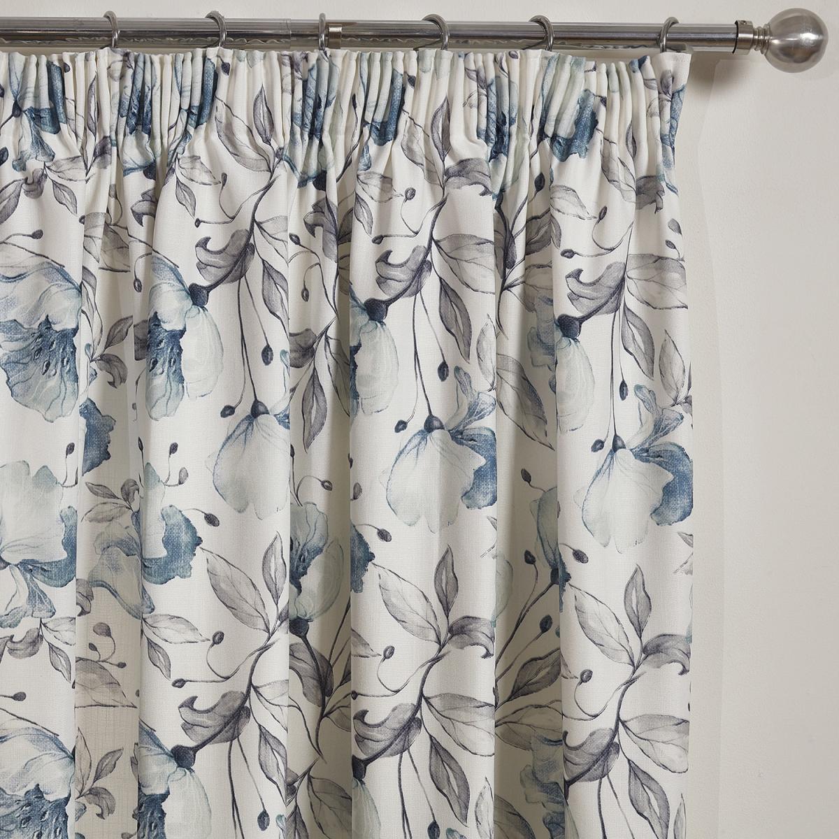 Bloomsbury Printed Curtains - Blue / 183cm / 169cm – image 3