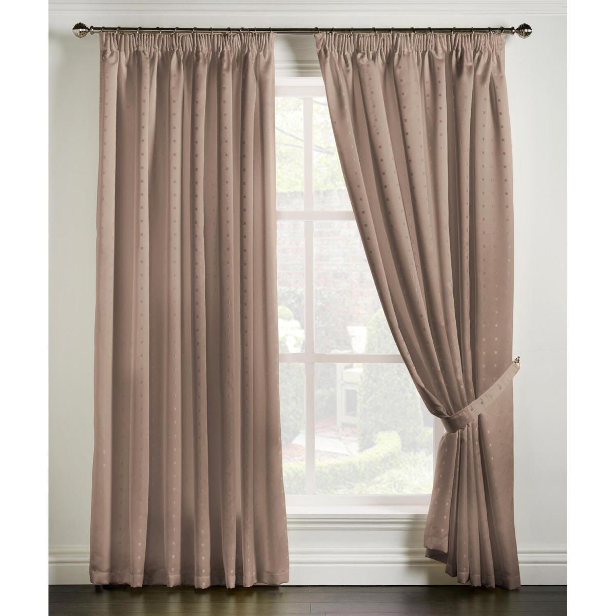 Adiso Pencil Pleat Taped Top Curtains - Medium Red / 117cm / 137cm – image 11