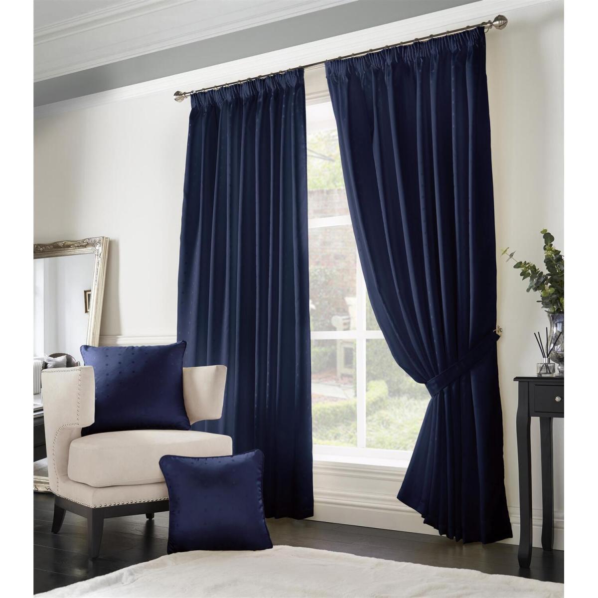 Adiso Pencil Pleat Taped Top Curtains - Medium Red / 117cm / 137cm – image 14