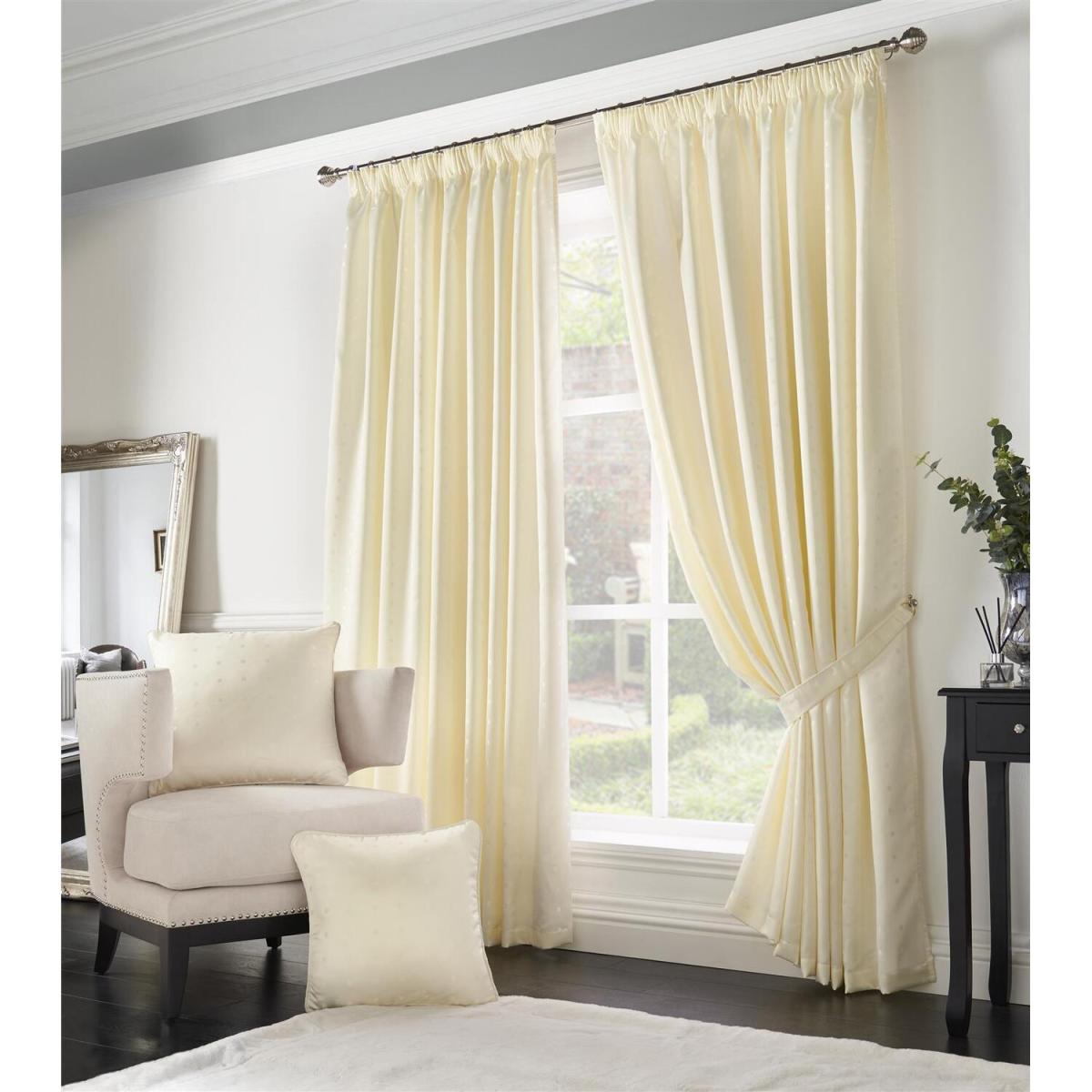 Adiso Pencil Pleat Taped Top Curtains - Medium Red / 117cm / 137cm – image 10