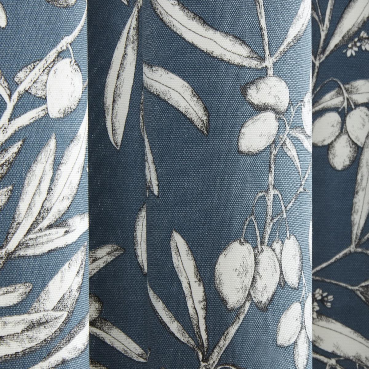 Aviary Bluebell Floral Pencil Pleat Curtains - Bluebell / Aviary Blue / 54in / 46in – image 3