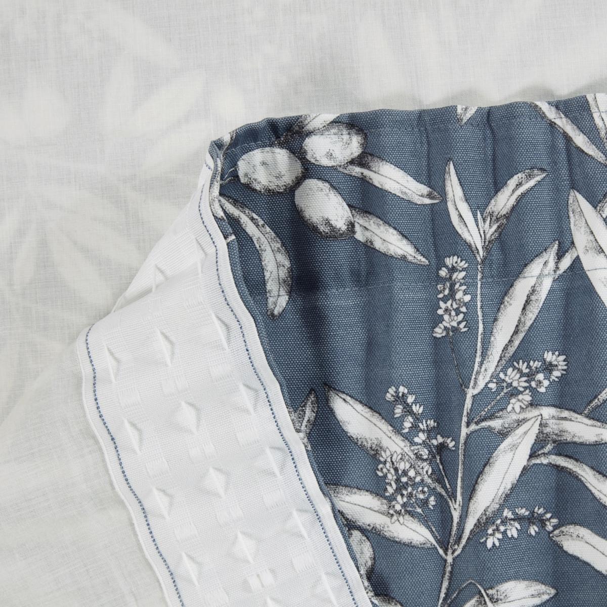 Aviary Bluebell Floral Pencil Pleat Curtains - Bluebell / Aviary Blue / 54in / 46in – image 4
