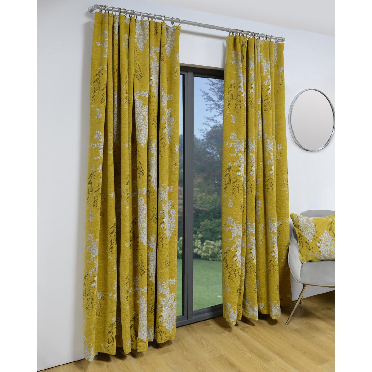 Sakura Taped Curtain - Ochre / 168cm / 137cm – image 2