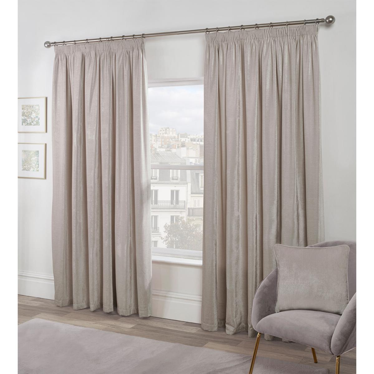 Chenille Taped Curtains - Blush / 137cm / 168cm – image 11