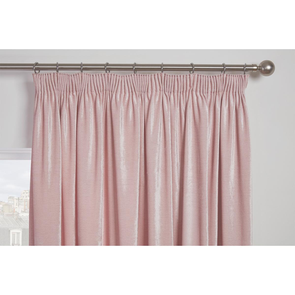 Chenille Taped Curtains - Blush / 137cm / 168cm – image 4