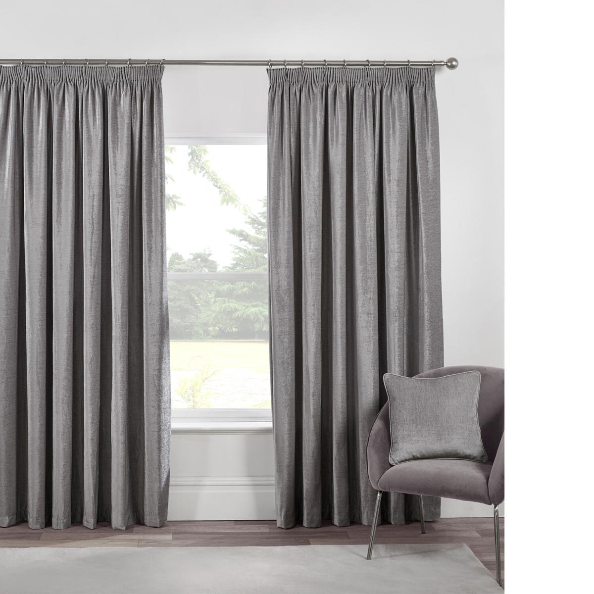 Chenille Taped Curtains - Blush / 137cm / 168cm – image 6