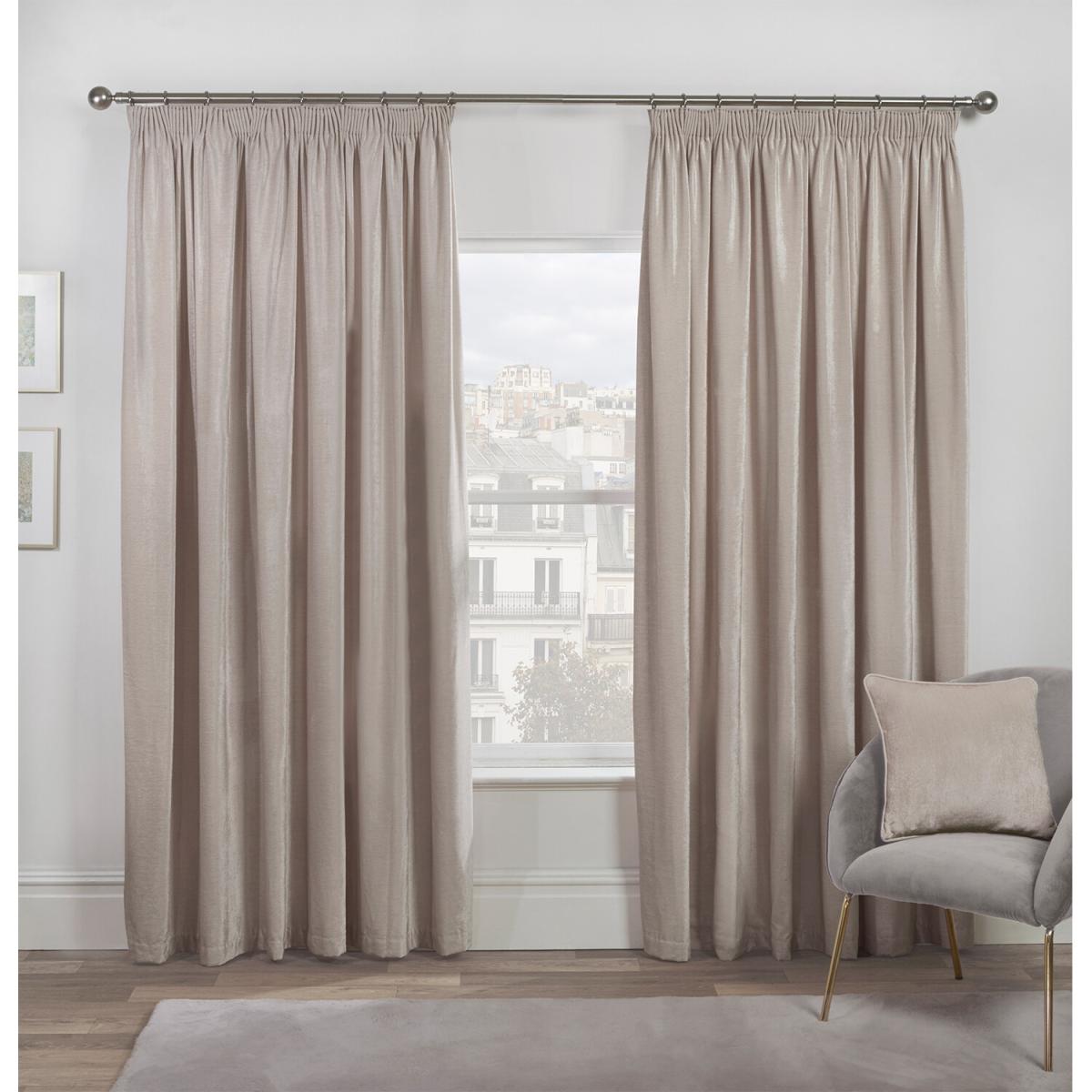 Chenille Taped Curtains - Blush / 137cm / 168cm – image 7