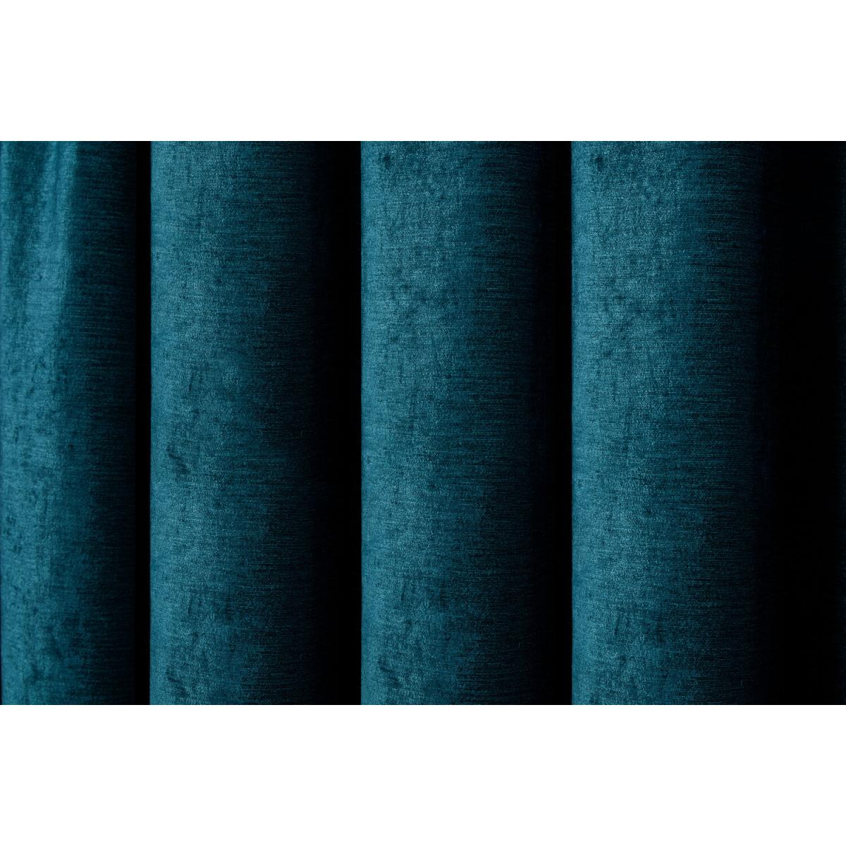 Chenille Taped Curtains - Teal / 183cm / 168cm – image 2