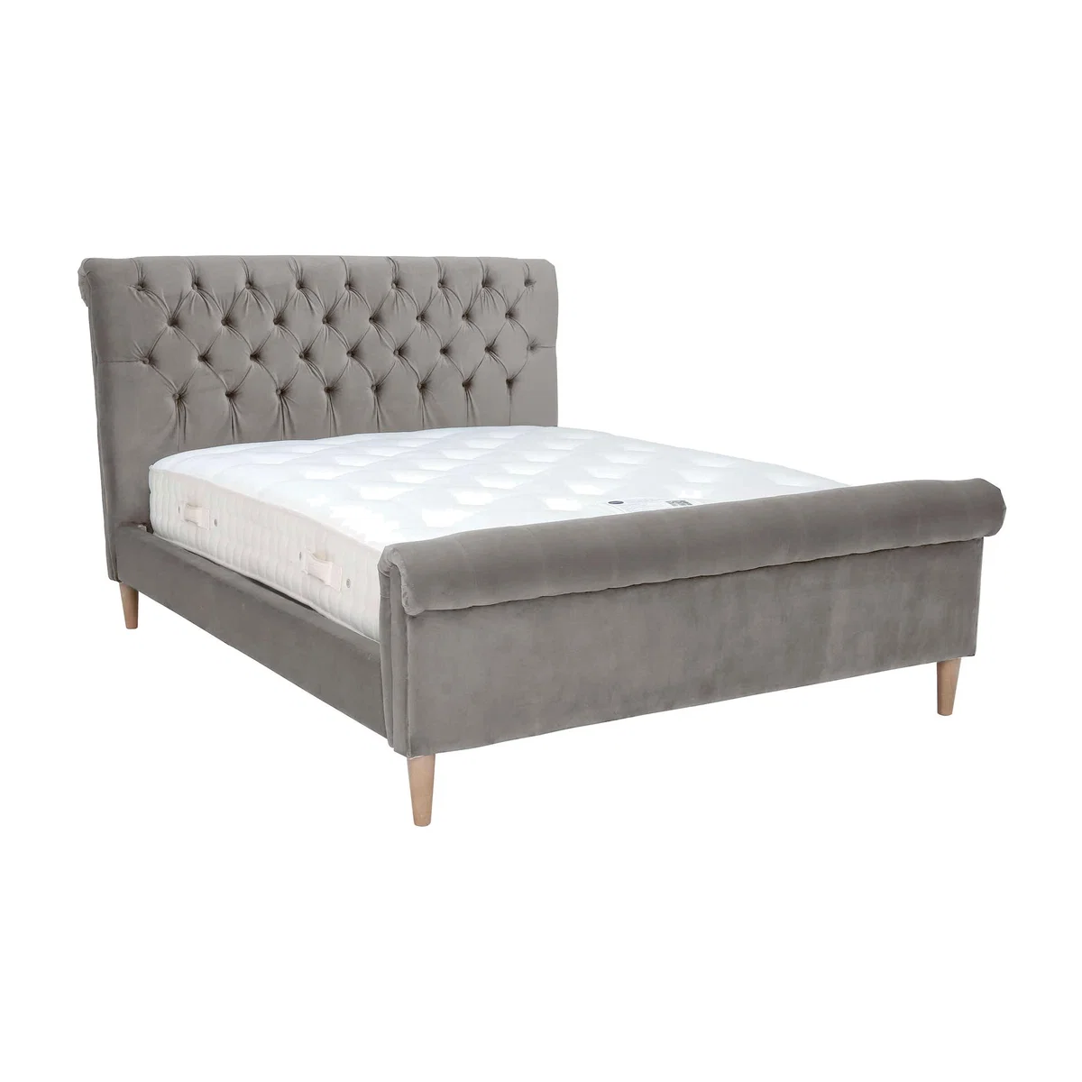 Hadley Double Bed Frame, Grey | Barker & Stonehouse – image 1
