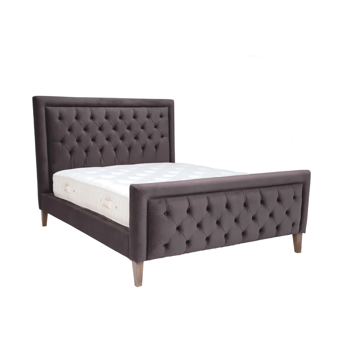 Jerome Double Bed Frame, Grey | Barker & Stonehouse – image 1