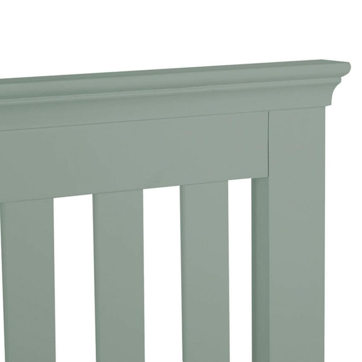 Florence Sage Green Painted Double Bed Frame Low Panelled Footboard – image 3