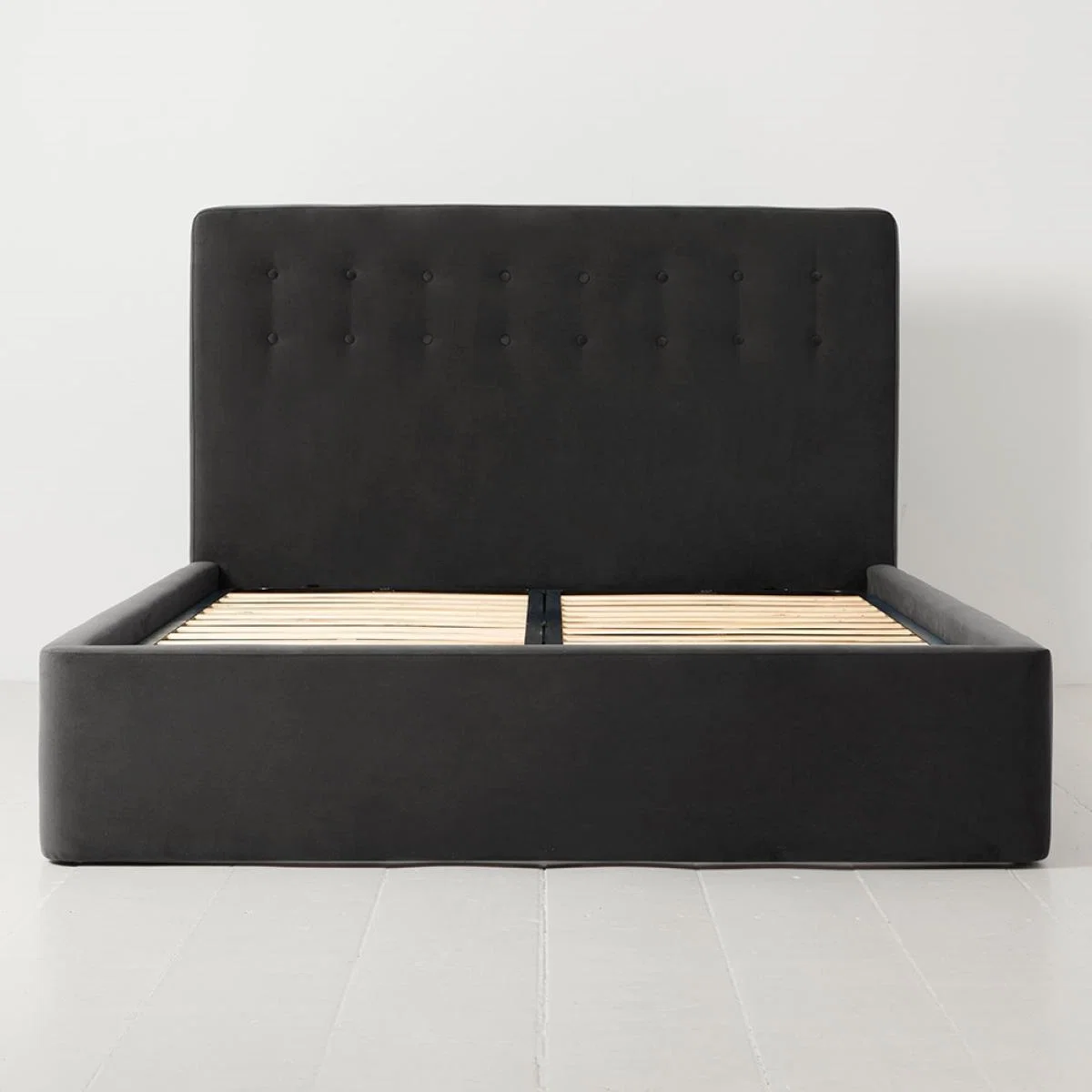 Swyft Bed 01 Charcoal Velvet Bed in a Box - Double – image 1