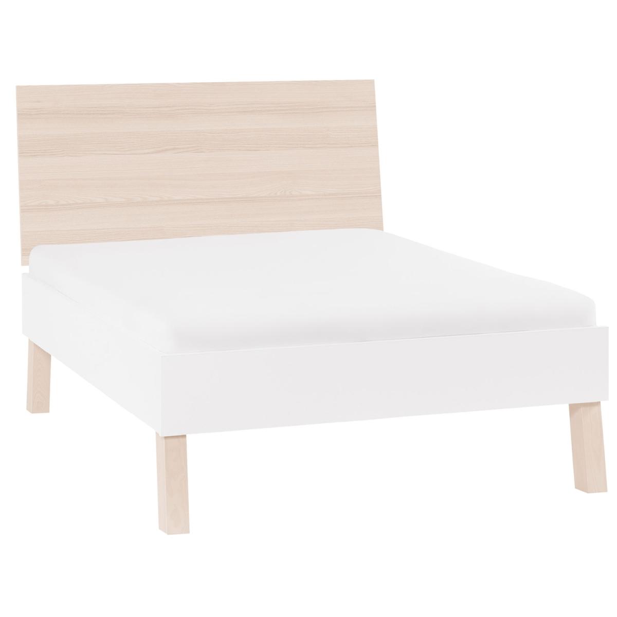 Vox Spot Bed in White & Acacia - Double – image 2