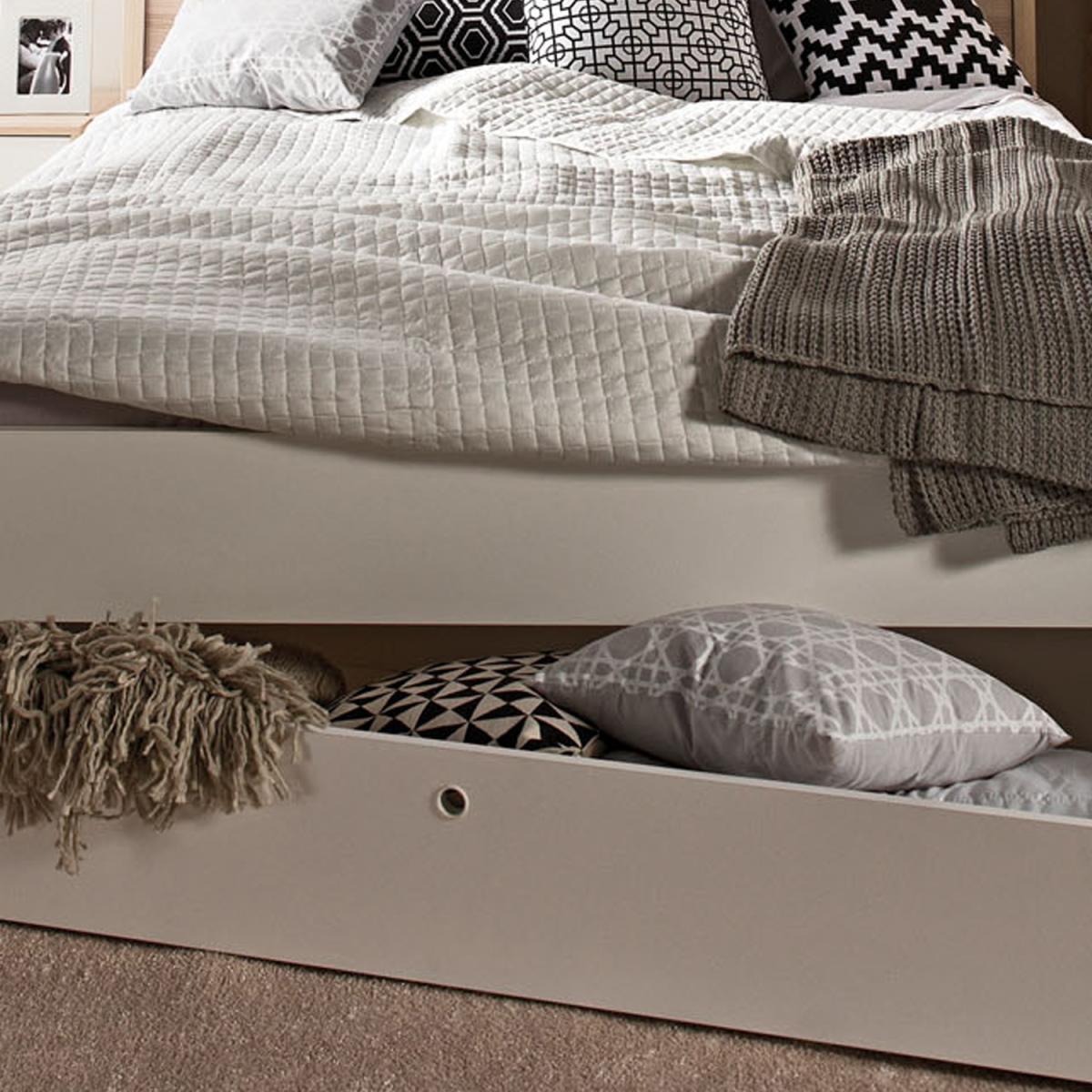 Vox Spot Bed in White & Acacia - Double – image 4