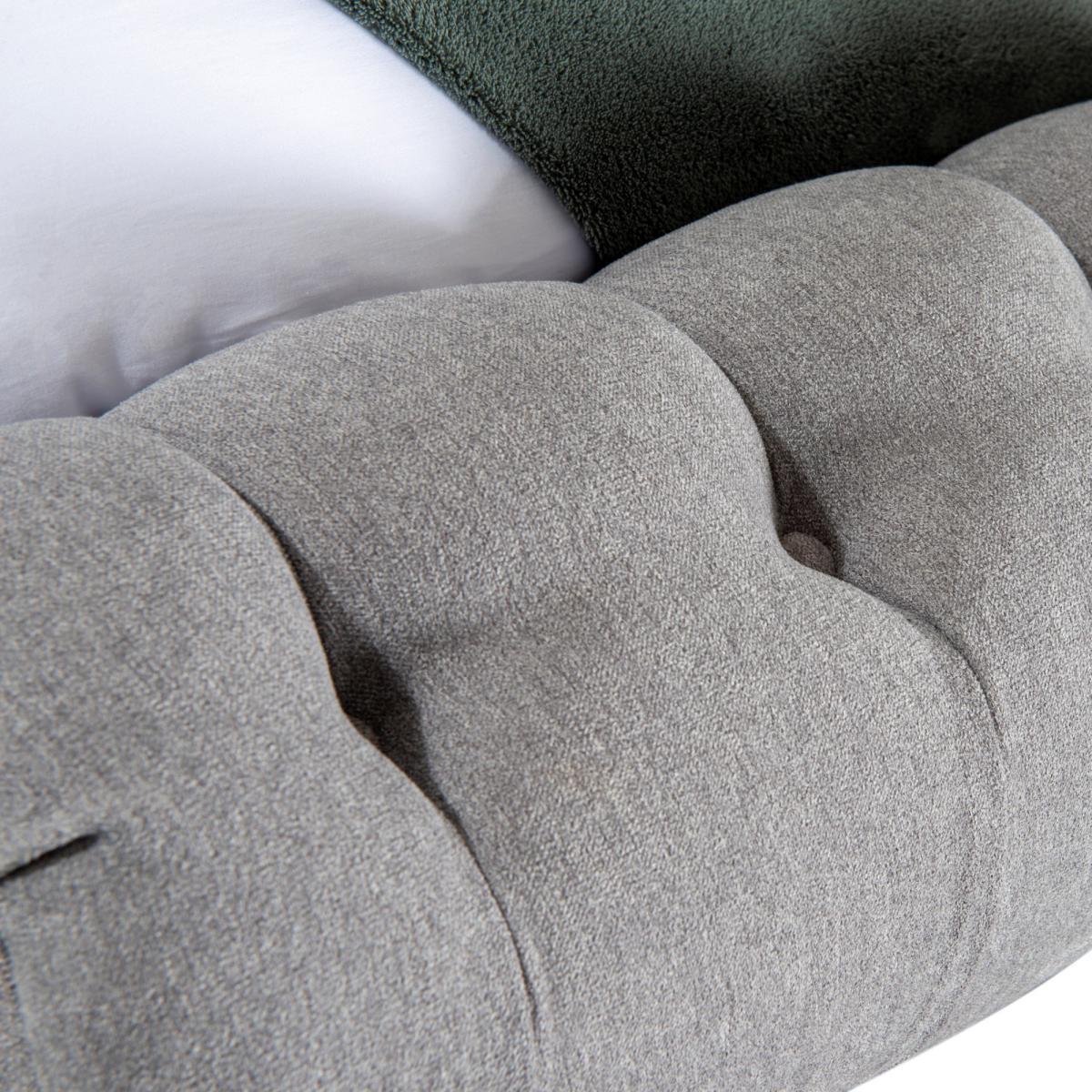 Fabio Woven Grey Bed Frame Grey – image 7