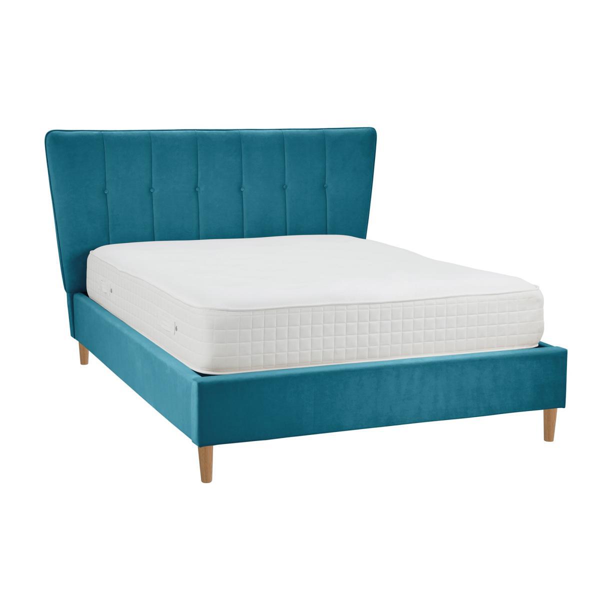 Isla Velvet Bed Frame - Teal Blue – image 2