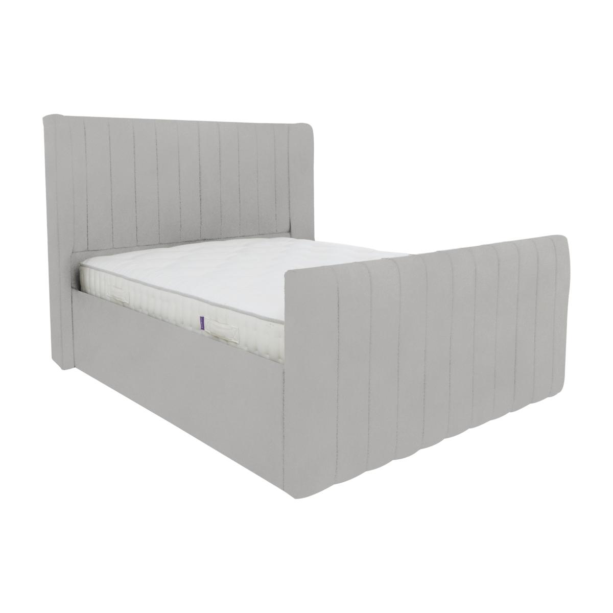 Eira High Foot End Bed Frame - Double - Grey – image 1