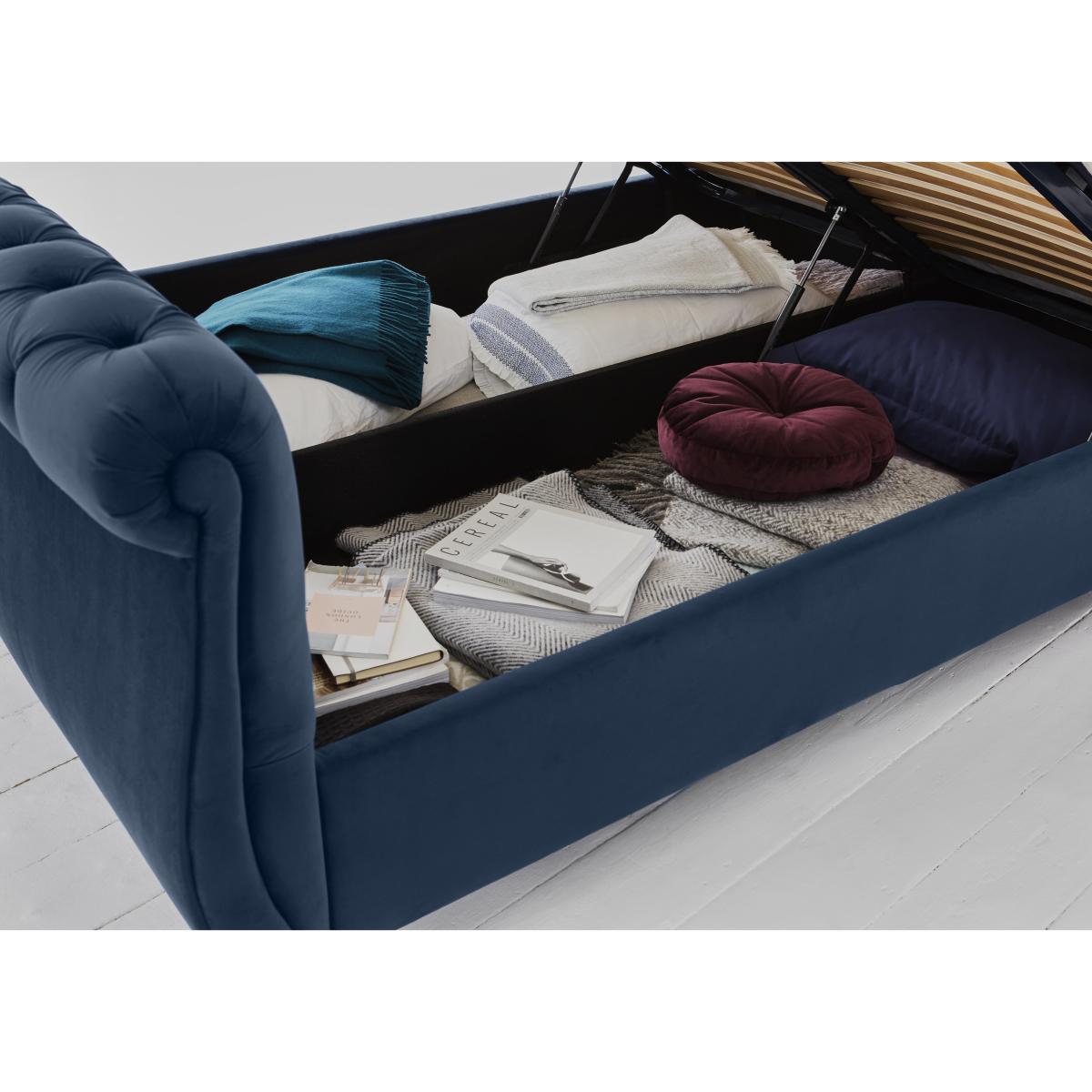 Churchill High Foot End Ottoman Bed Frame - Double - Natural – image 5
