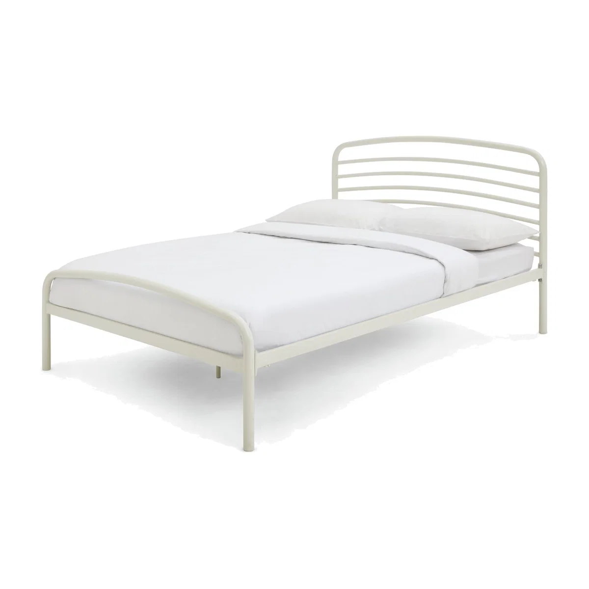 Habitat Jubilee Double Metal Bed Frame - Off White – image 1