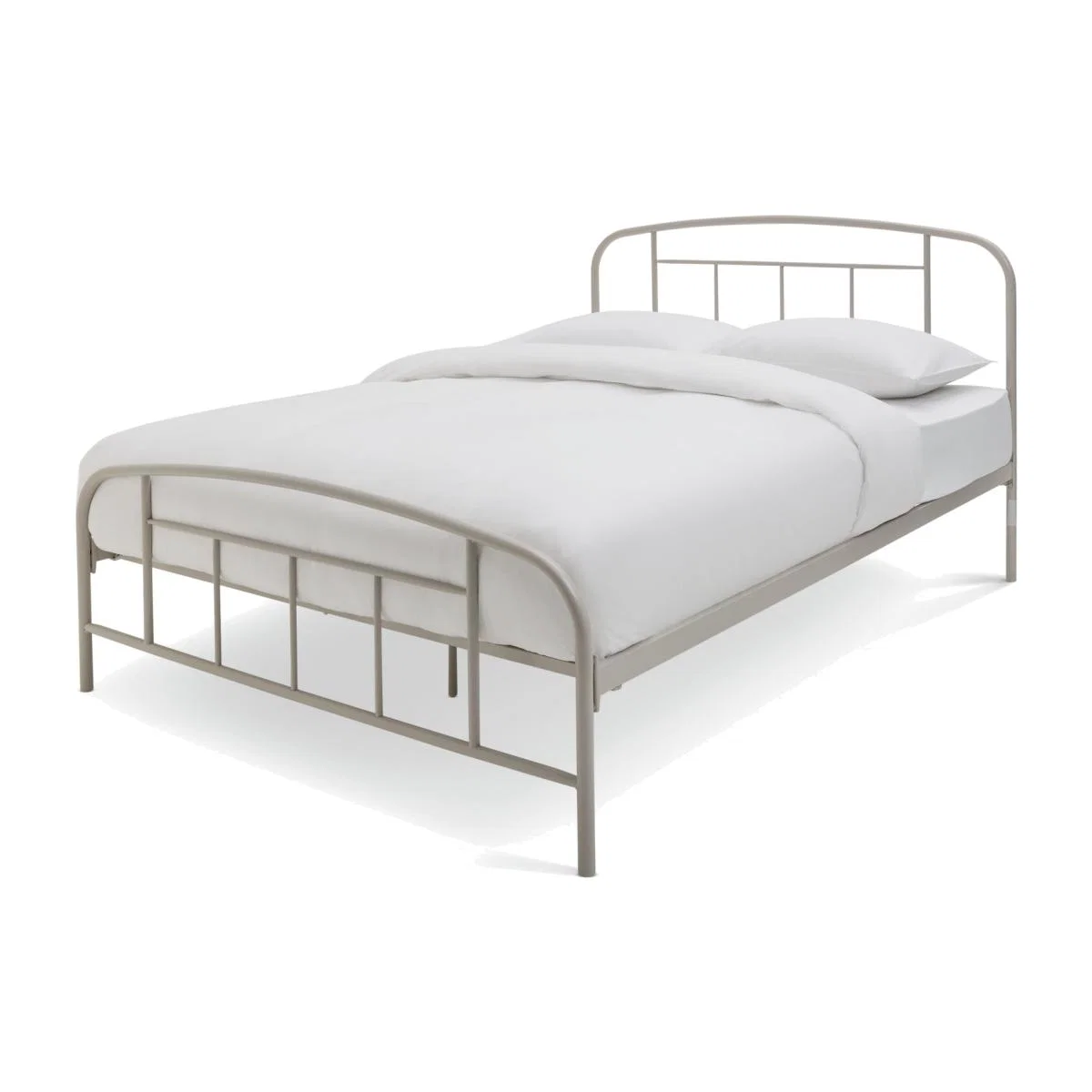 Habitat Pippa Double Metal Bed Frame - Off White – image 1