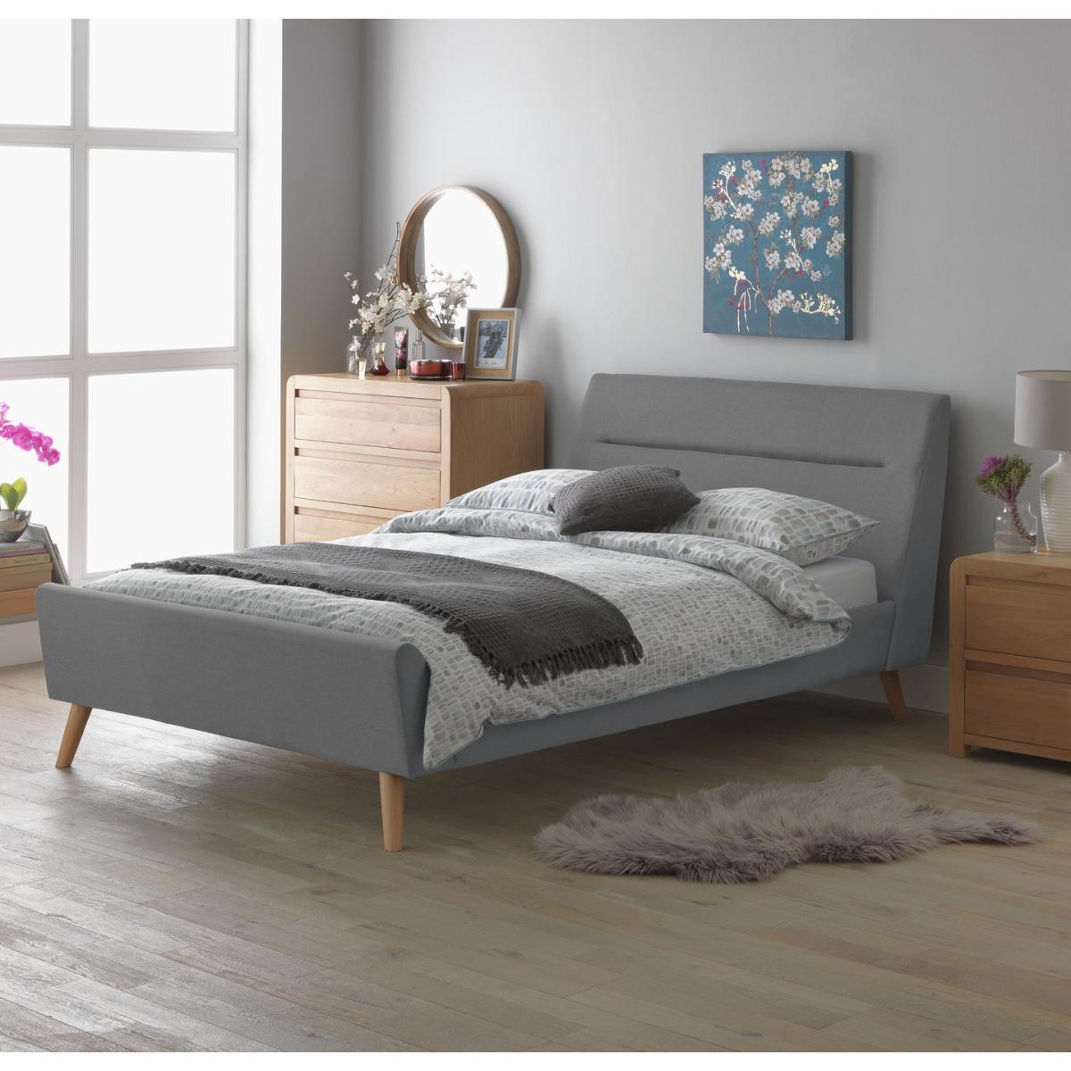 Habitat Finn Double Bed Frame - Grey – image 2