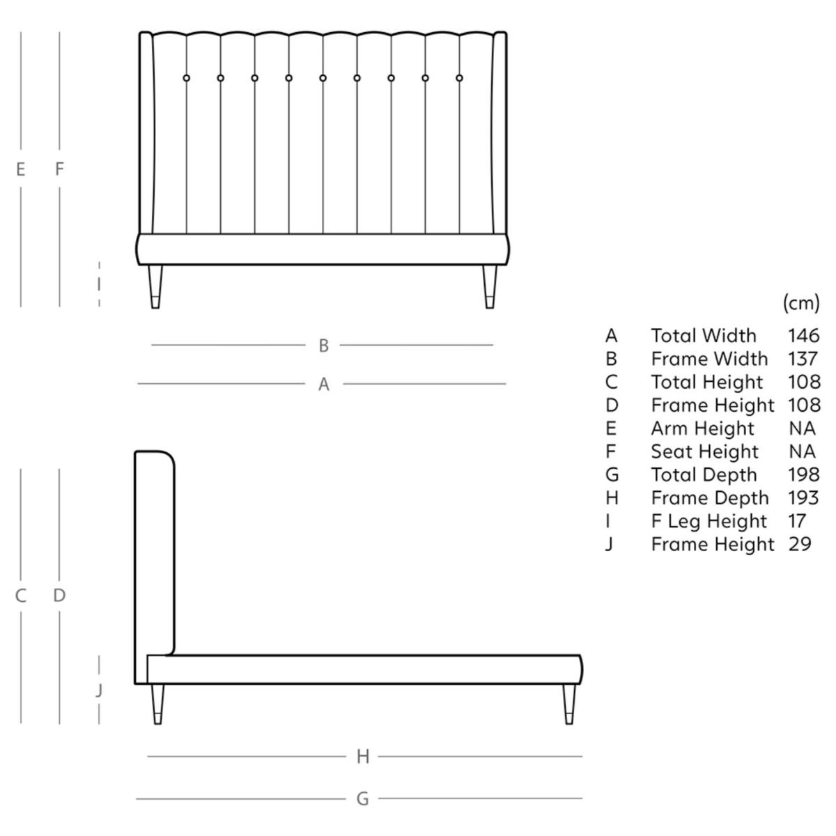 Swoon Kipling Double Velvet Bed Frame - Granite Grey – image 7