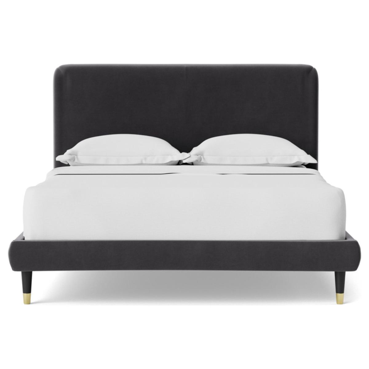 Swoon Brockham Double Velvet Bed Frame - Granite Grey – image 4