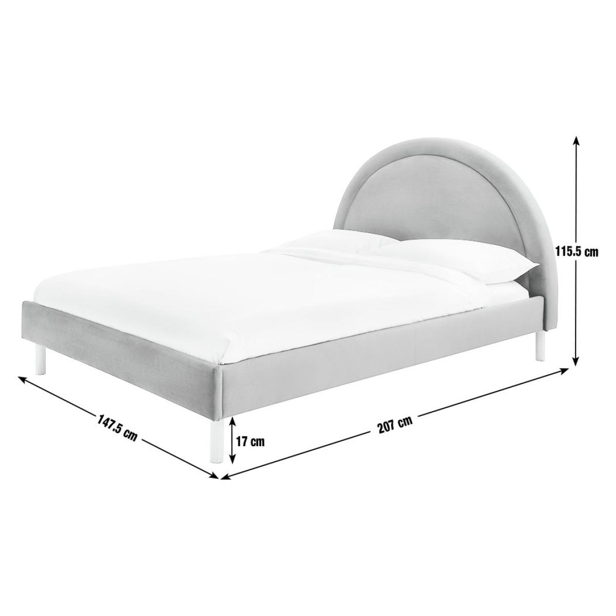 Habitat Sol Sunrise Double Velvet Bed Frame - Pink – image 3