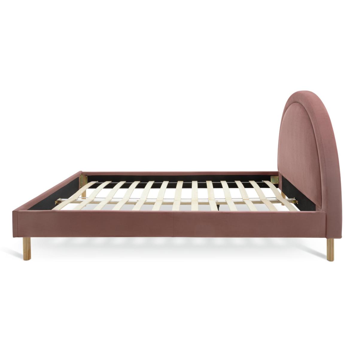Habitat Sol Sunrise Double Velvet Bed Frame - Pink – image 4