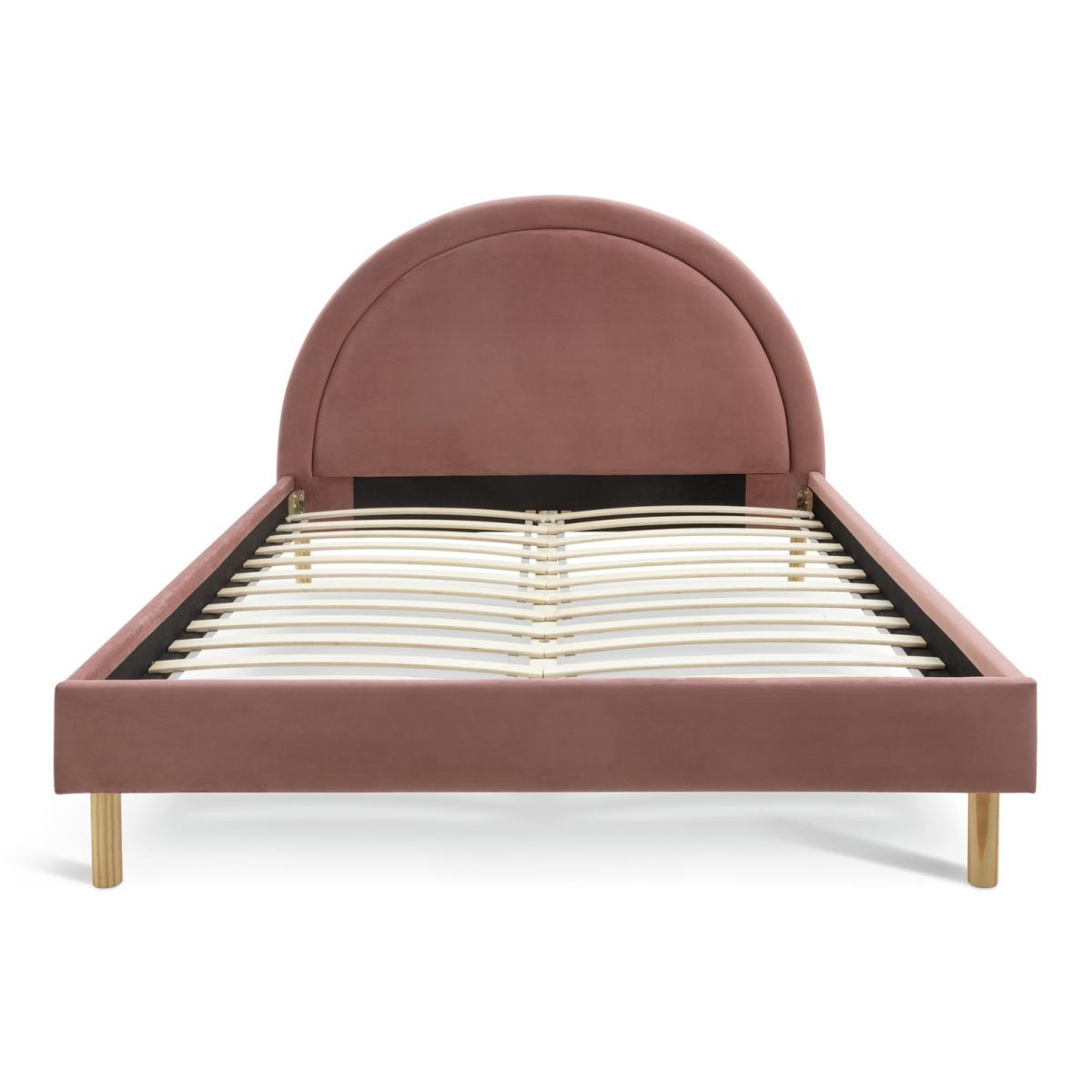 Habitat Sol Sunrise Double Velvet Bed Frame - Pink – image 5