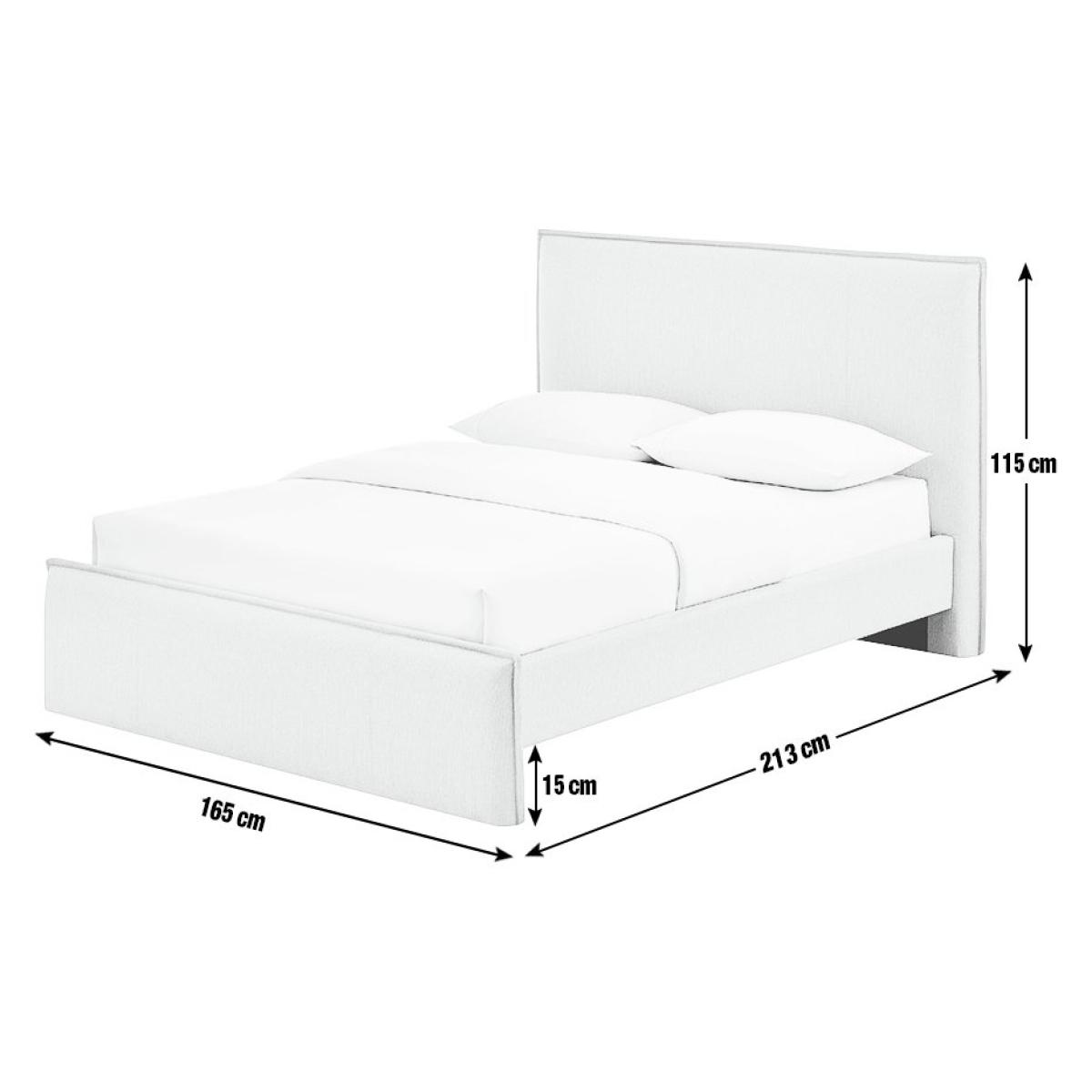 Habitat Herbie Double Fabric Bed Frame - Natural – image 3