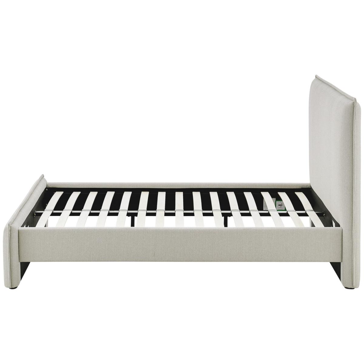 Habitat Herbie Double Fabric Bed Frame - Natural – image 4