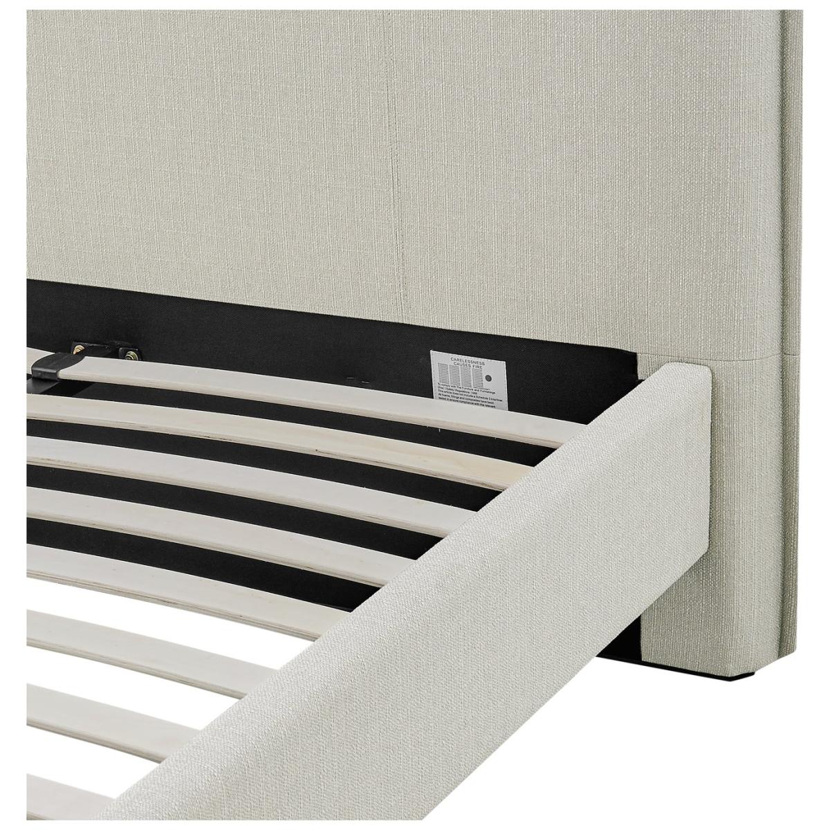 Habitat Herbie Double Fabric Bed Frame - Natural – image 9