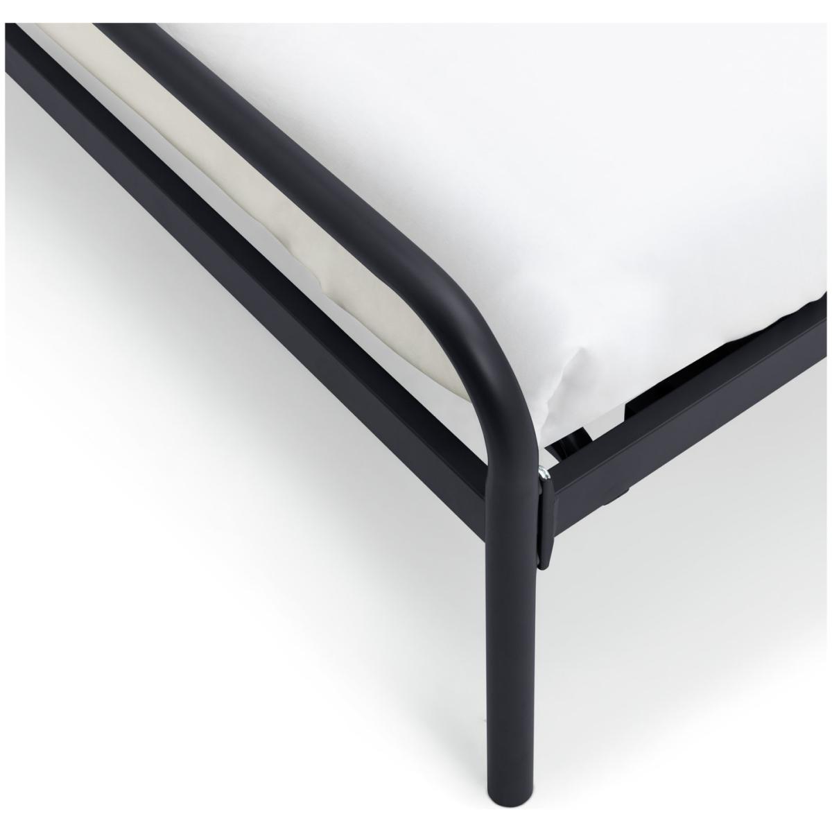 Habitat Wave Double Metal Bed Frame - Black – image 11