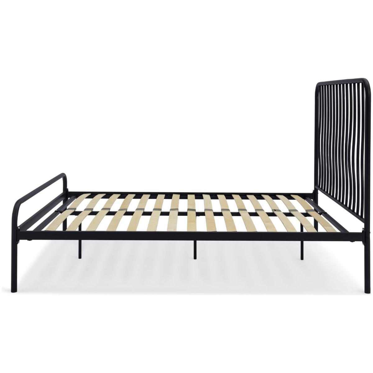 Habitat Wave Double Metal Bed Frame - Black – image 5