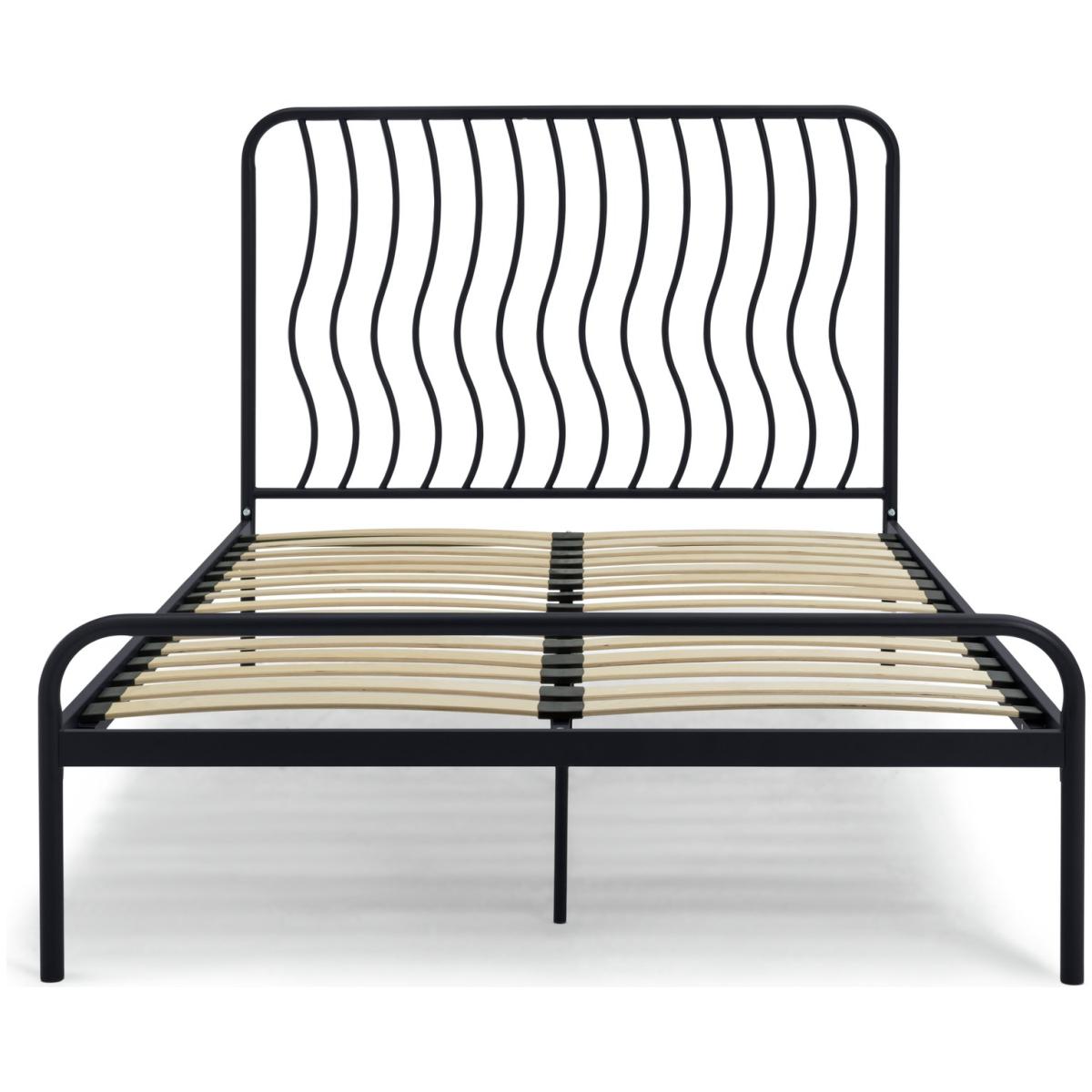 Habitat Wave Double Metal Bed Frame - Black – image 6