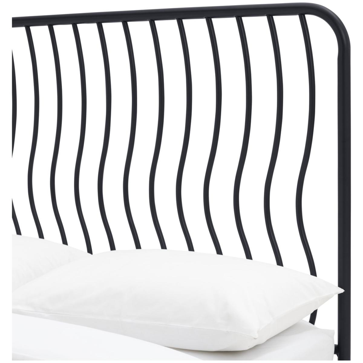 Habitat Wave Double Metal Bed Frame - Black – image 7