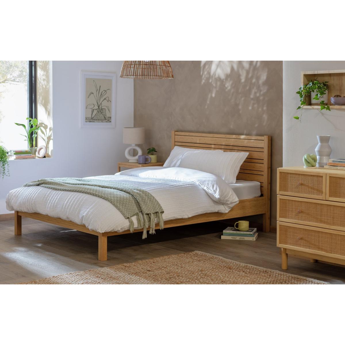 Habitat Eave Bamboo Double Bed Frame - Natural – image 2