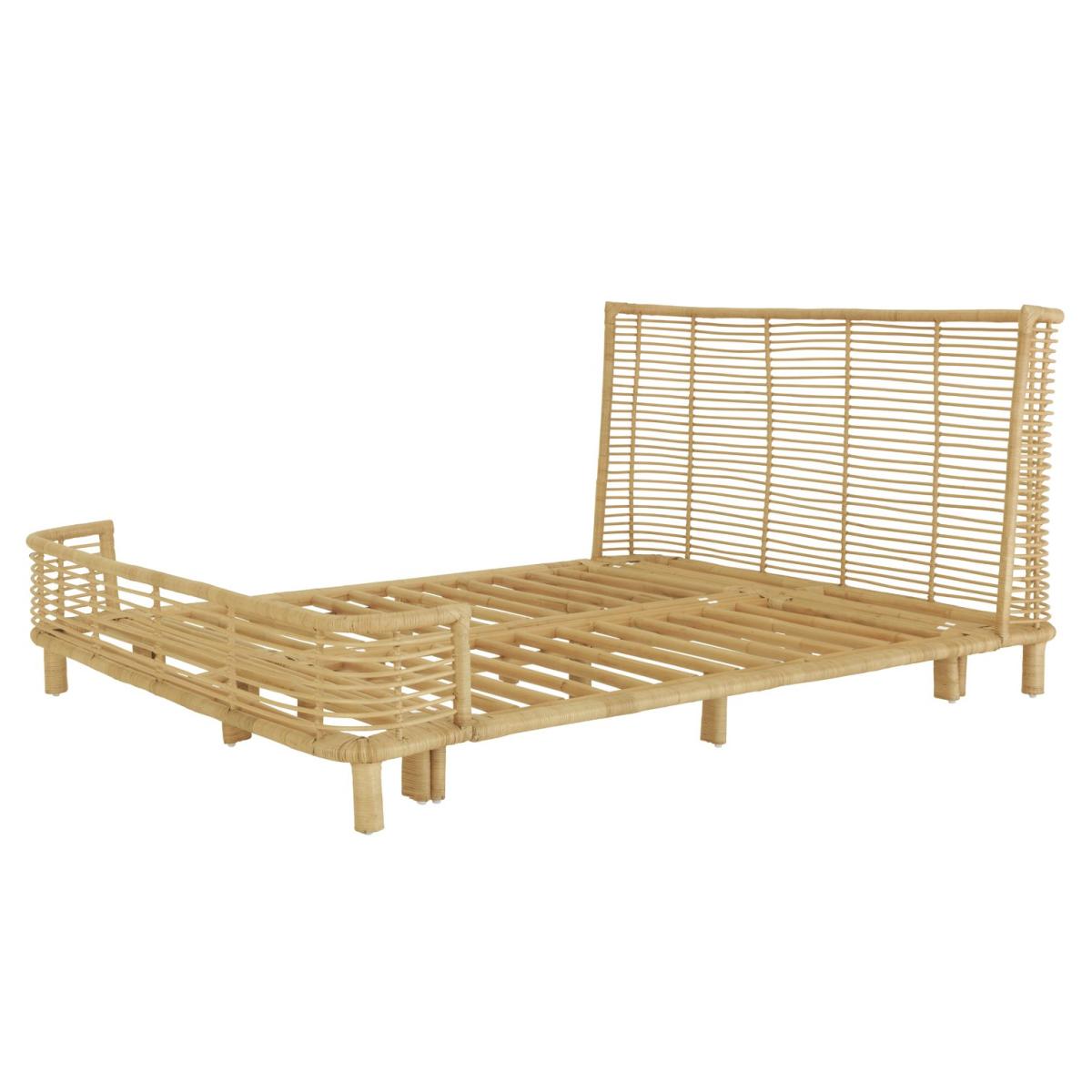 Habitat Nadia Double Rattan Bed Frame - Natural – image 6