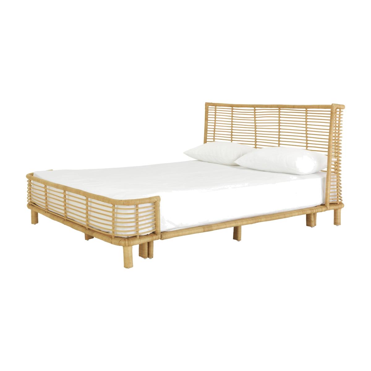 Habitat Nadia Double Rattan Bed Frame - Natural – image 1