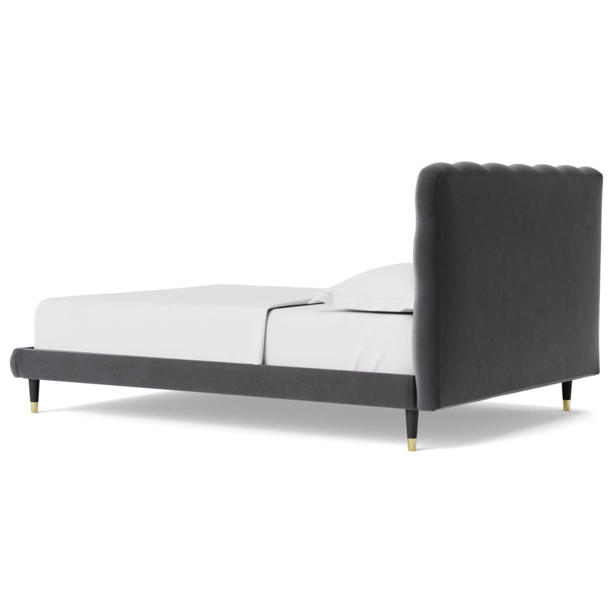 Swoon Burbage Double Velvet Bed Frame - Granite Grey – image 5