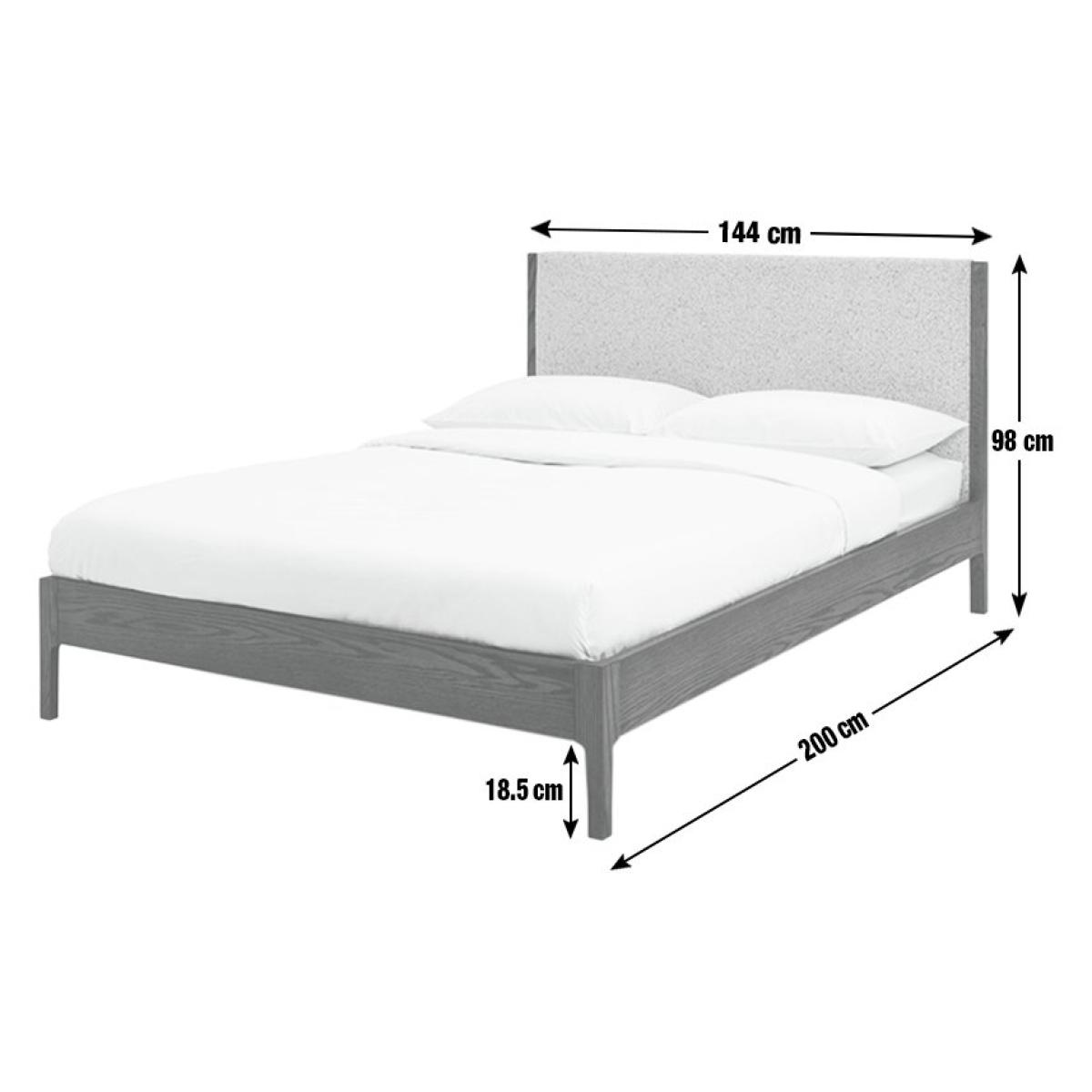 Habitat Loxley Double Boucle Bed Frame - Grey – image 4